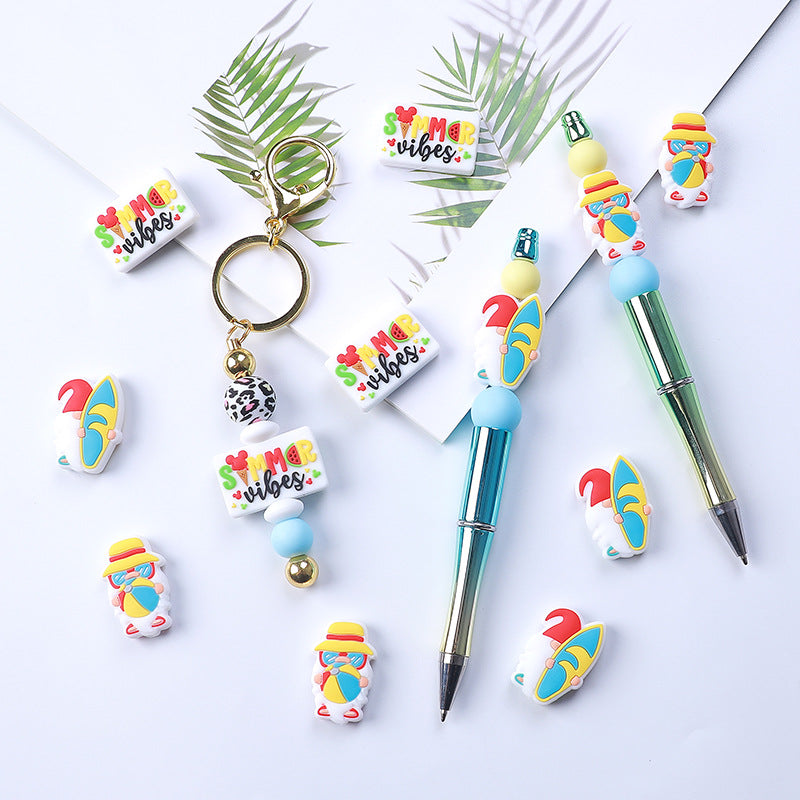 Wholesale 20pcs/pack Summer theme silicone beads DIY beading